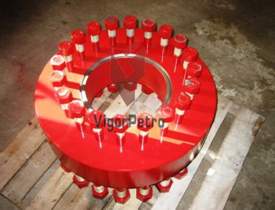 China DRILLING SPOOL ADAPTOR (DSA) 13-5/8&quot; 5M X 11&quot; 3M, SS INLAYED RING GROOVE C/W API 20E BSL – 2 BOLTINGS, PSL-3, DD PU supplier