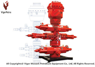 China API 16A Blowout Preventer 9&quot; 5000psi Double Ram BOP Cameron U Type Studded x Flanged c/w 2-1/16&quot; 5M Side Outlet supplier