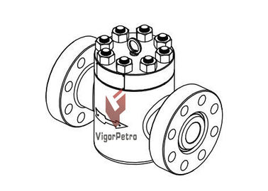 China CHECK VALVE ASSEMBLY, TYPE- SWING,  4-1/16&quot; 5,000 PSI FLANGED API6A PSL2 PR1 U BB/EE supplier