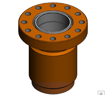 China CASING HEAD HOUSING 7 1/16&quot; 3000 PSI R45 TOP FLANGE X THREAD BOTTOM supplier