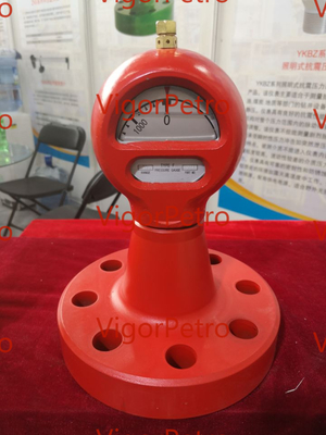 Pressure Gauge,  model 6 (F), 2.06x350 Bar R24 Flange for 3PN 1600 LG UPETROM high pressure mud pumps supplier