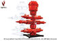 API 16A Blowout Preventer 20-3/4&quot; 3000psi Double Ram BOP Shaffer Type Studded x Flanged R74  c/w 4-1/16&quot; 3K Side Outlet supplier