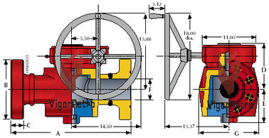 API 6A Low Torque Plug Valve Bore 2&quot;/3&quot;/4&quot; x 2&quot; Fig 1502 C/w 15000PSI STD/Sour Service SPM/FMC/MSI/TSI/NOV Compatible supplier