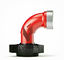Elbow Long Radius Assembly, 90 Deg., 4&quot; FIG 206, M x F, 2000 PSI Welded Construction-80/XS Std. Service supplier
