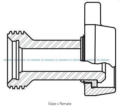 CROSSOVER 3&quot; FIG 1502 WING X 2&quot; FIG 1502 THREAD, SPM supplier