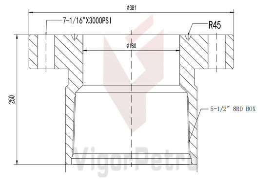 ADAPTER Flange Tubing Hanger 7-1/16